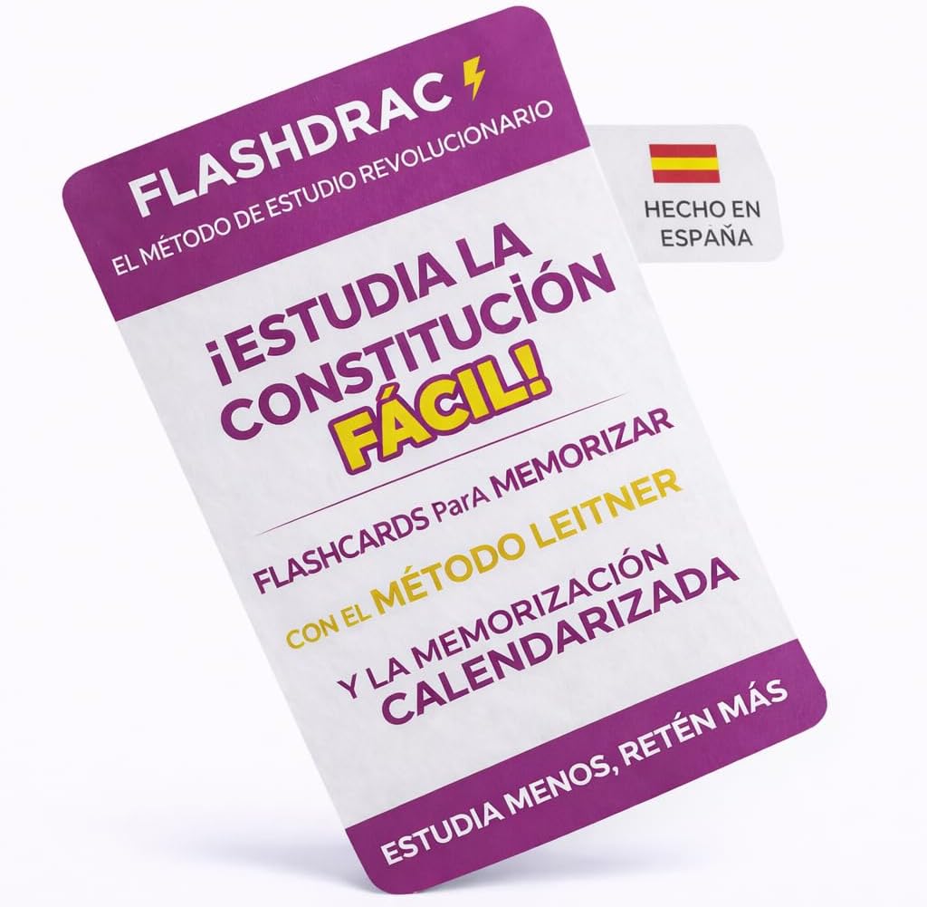 Flashcards Constitución Española 1978