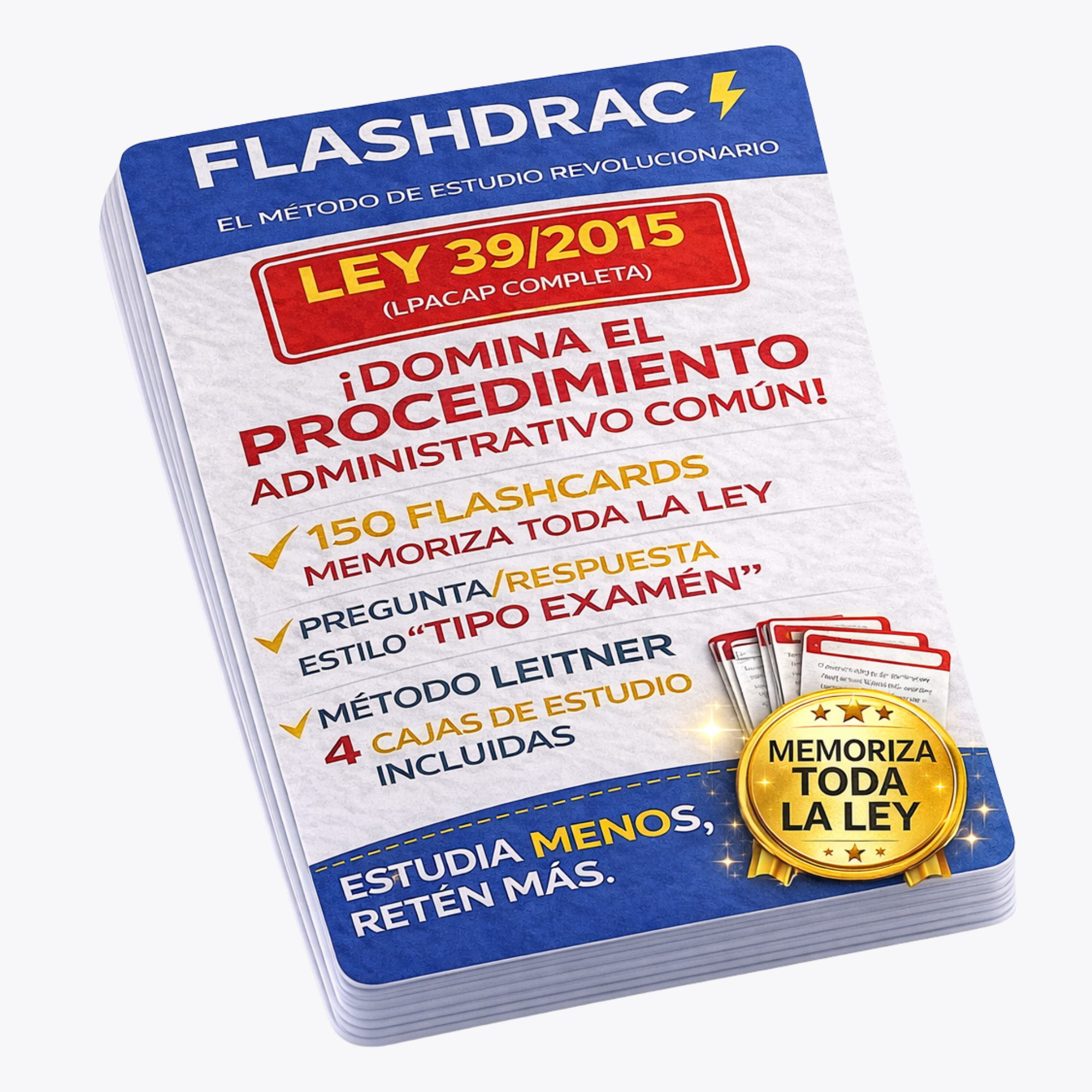 150 Flashcards Ley 39/2015 (LPACAP) 2026