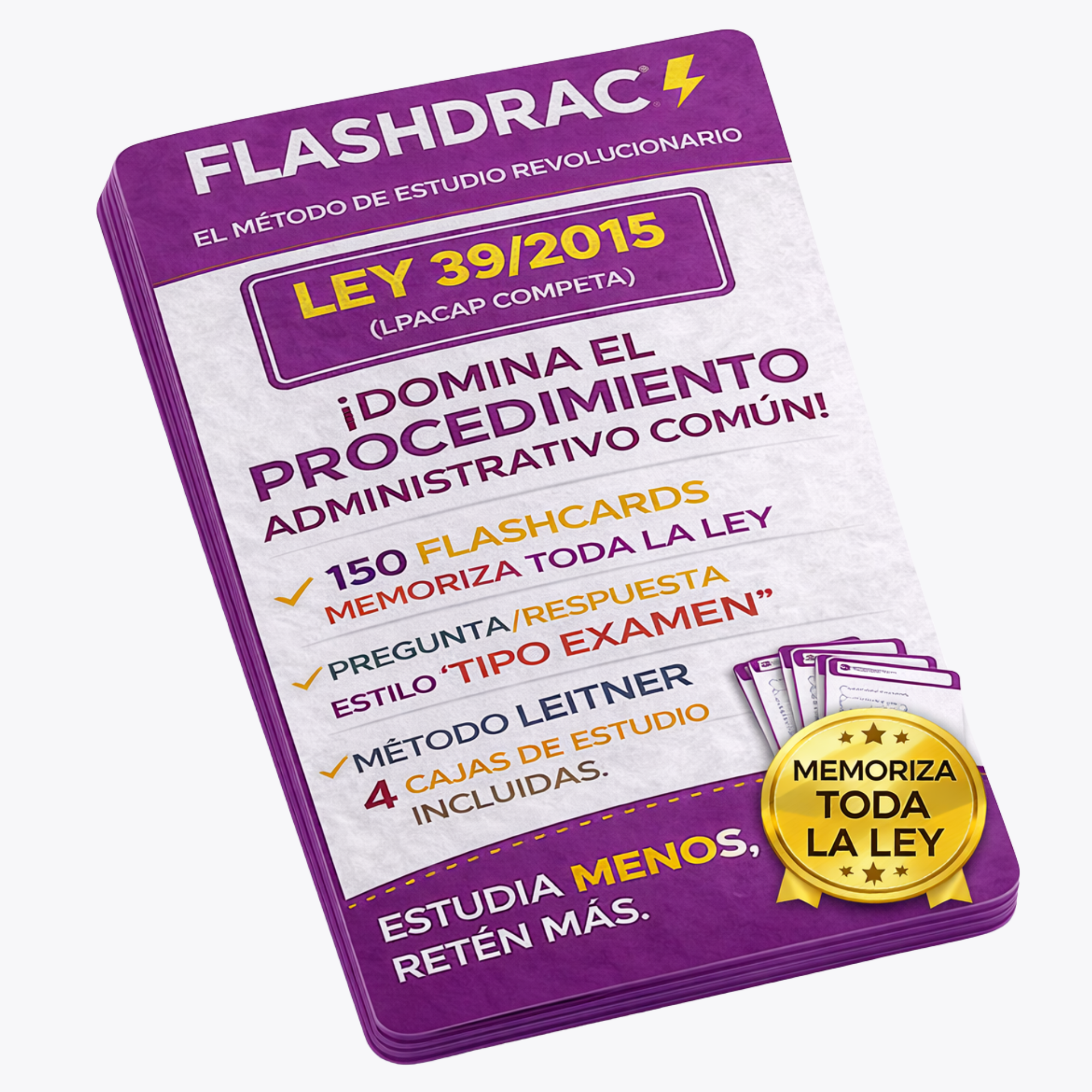 150 Flashcards Ley 39/2015 (LPACAP) 2026